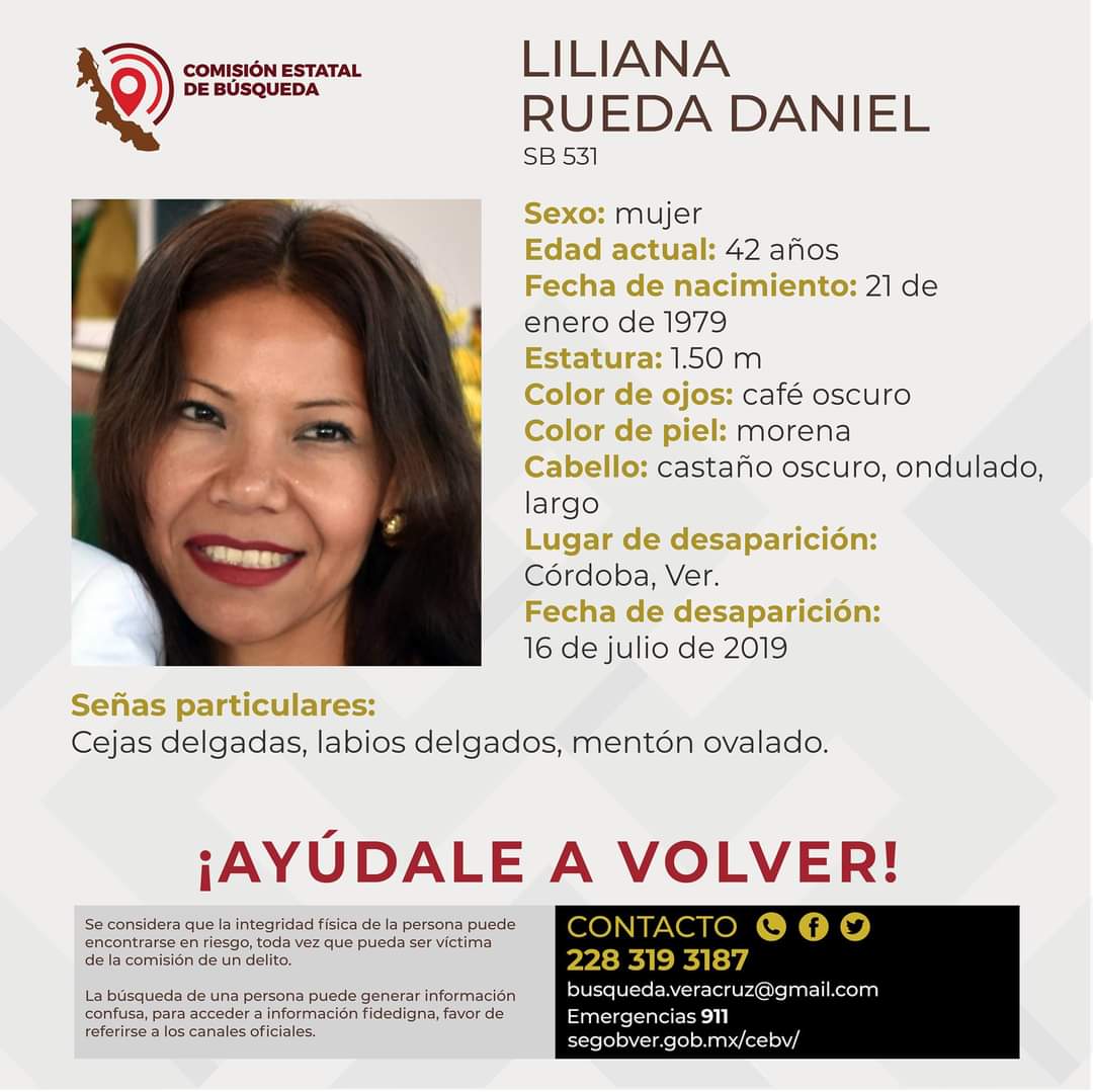 Tres años de la desaparición de Liliana Rueda