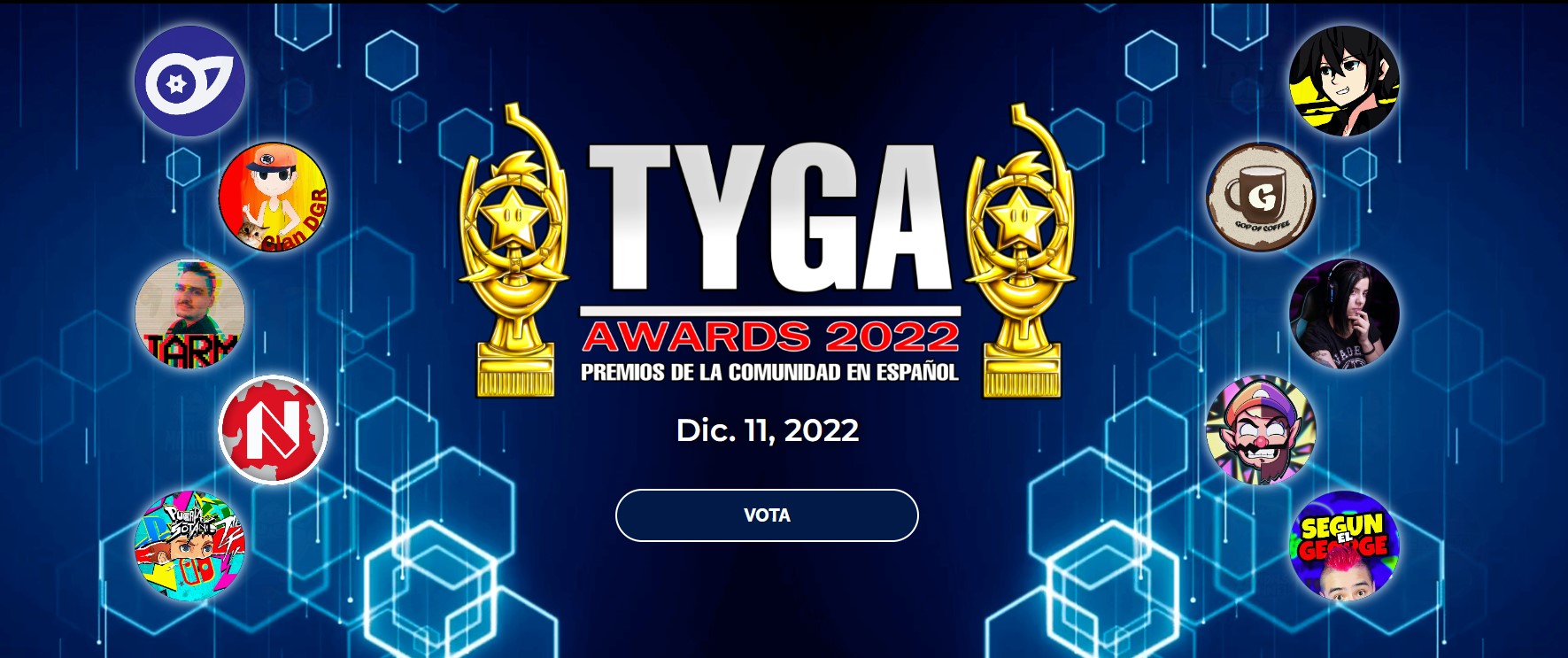 TYGA AWARDS 2022: NOMINACIONES Y VOTACIÓN