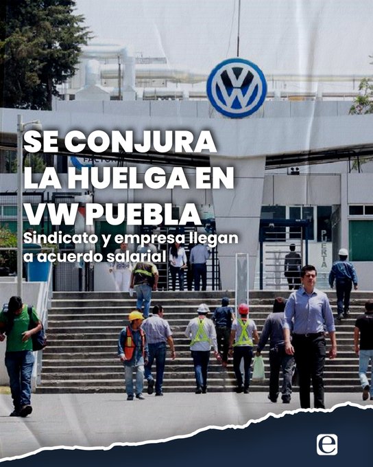 Arreglo en Volkswagen: 8.6% de incremento salarial