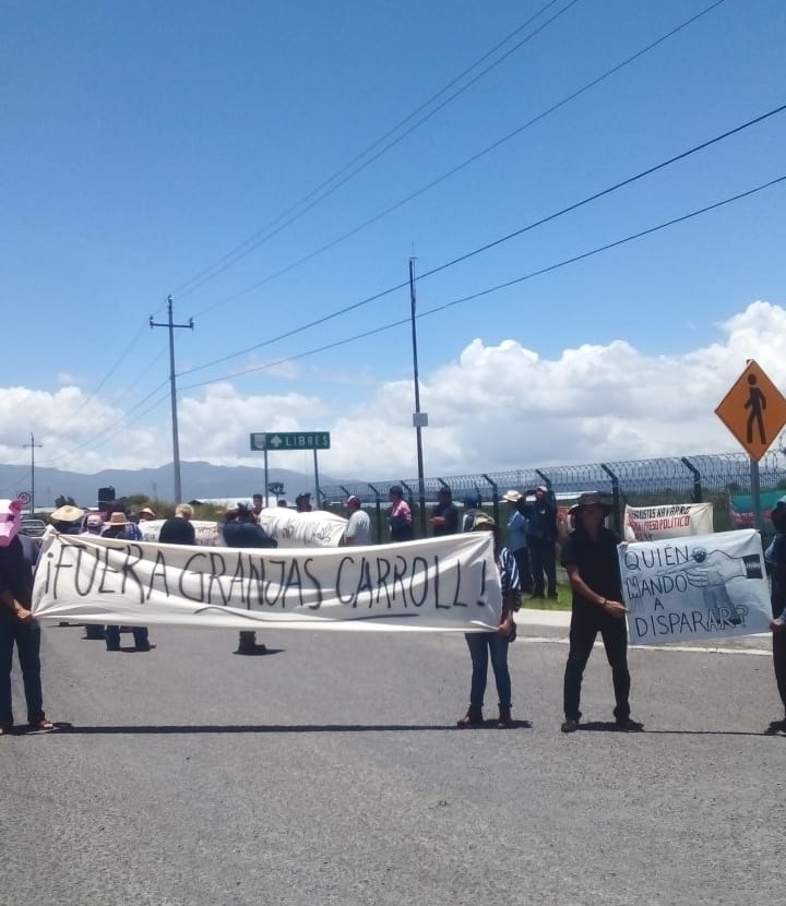 Los campesinos de la cuenca Libres-Oriental siguen en pie de lucha