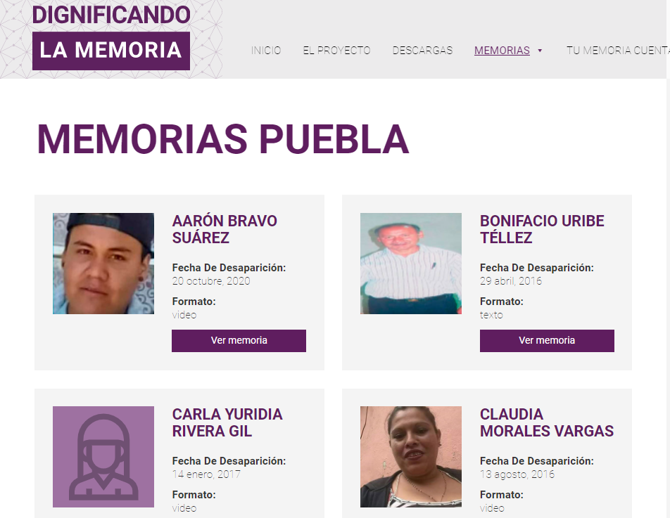 Dignificar la memoria: transformar las cifras en historias / Ibero Puebla