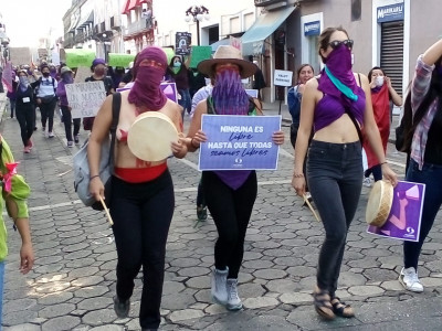8M con las mujeres en las calles de Puebla