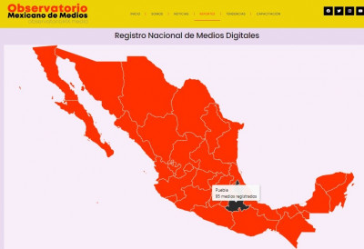 Observatorio Mexicano de Medios: Veracruz, Puebla y EdoMex los estados con más periódicos digitales en el país