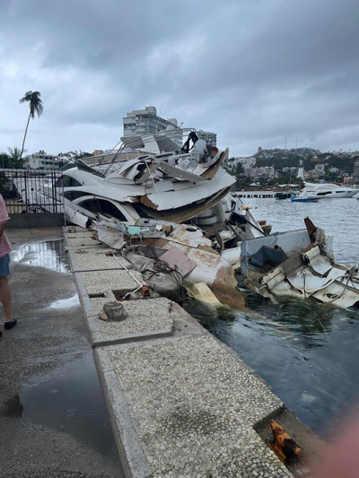 Acapulco después del huracán Otis; el relato de un marino y las muchas tragedias / Carlos Rodríguez Giacintti