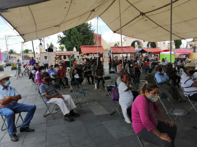 18 de julio en Santa María Tonantzintla: asamblea popular hacia la Consulta Indígena