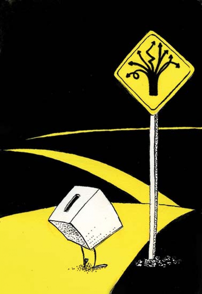 Paisaje con debate al centro: ¿Cómo frenar una avalancha?